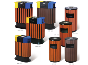 烤漆戶(hù)外垃圾桶1