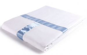 貢緞被套、雙排布帶(橫一豎一)